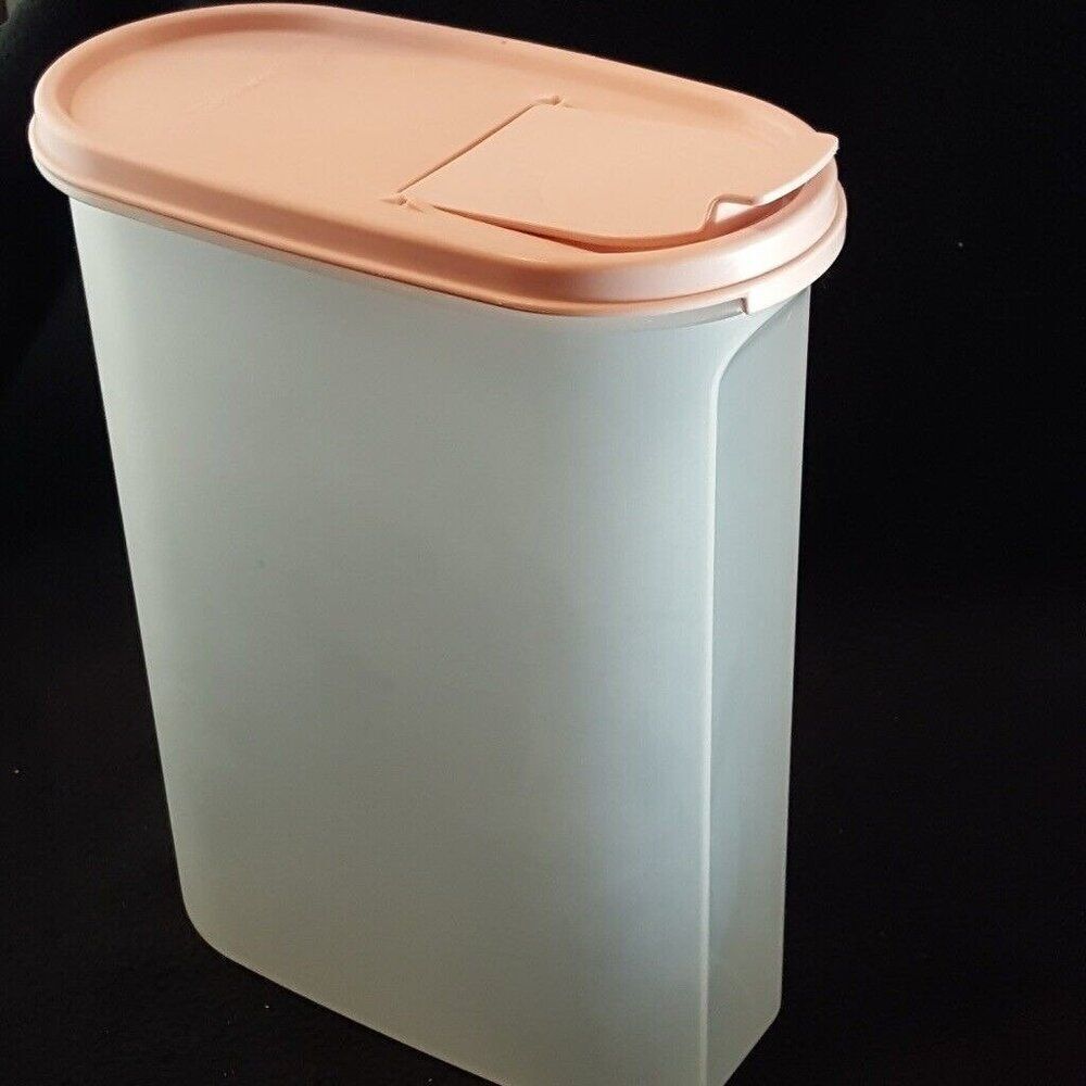 Vintage Tupperware Plastic Modular Mates 1614 Pink Pour All Flip Top 9.75 Cups